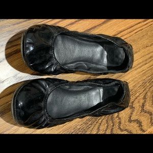 Tory Burch Black Patent leather ballet flats